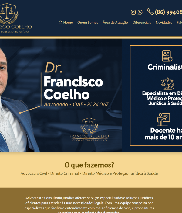Descubra o Novo Site da Francisco Coelho - Advocacia e Consultoria Jurídica